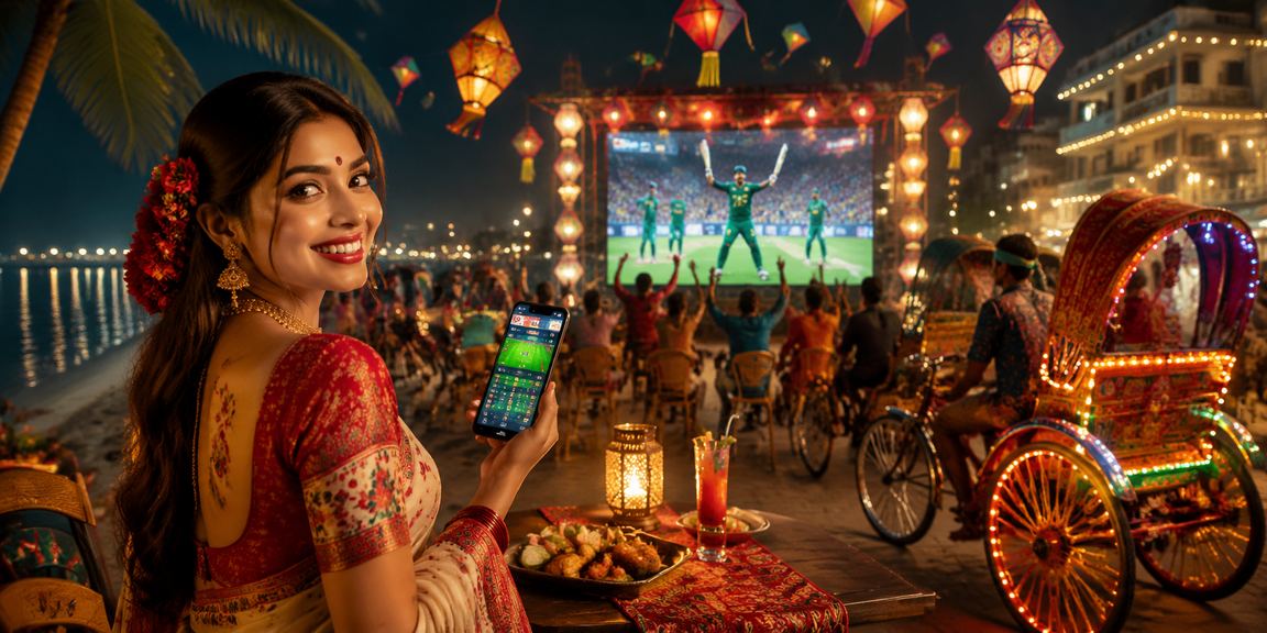 ক্রিকেট বেটিং ম্যাচের দৃশ্য